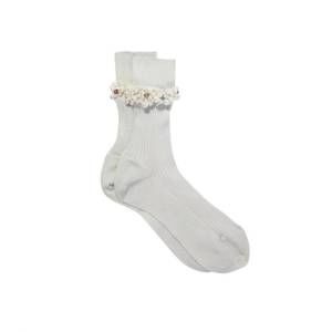 NEW MARIA LA ROSA miami ankle socks in white